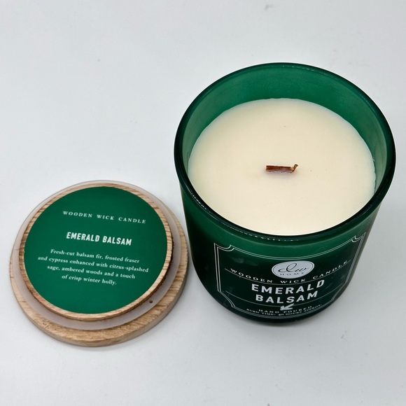 DW Home Emerald Balsam Wooden Single Wick Candle 11.5 oz - Picture 6 of 7